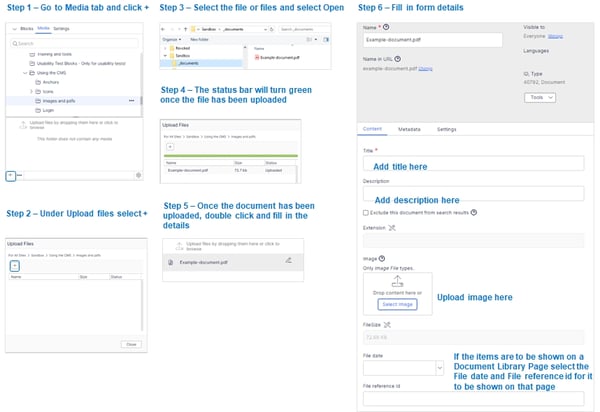 Upload documents