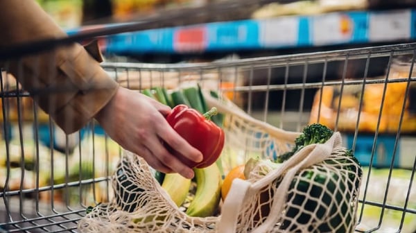 Shopping for fruit and vegetables