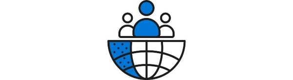 Blue environment icon