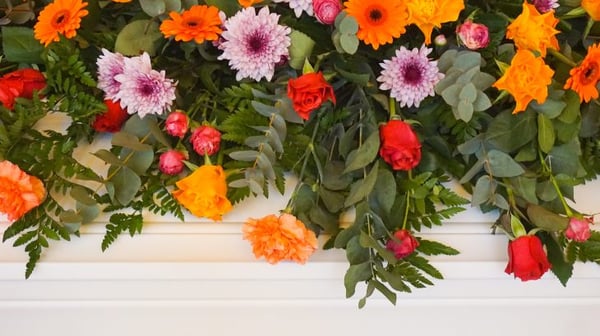 Funeral flower arrangement